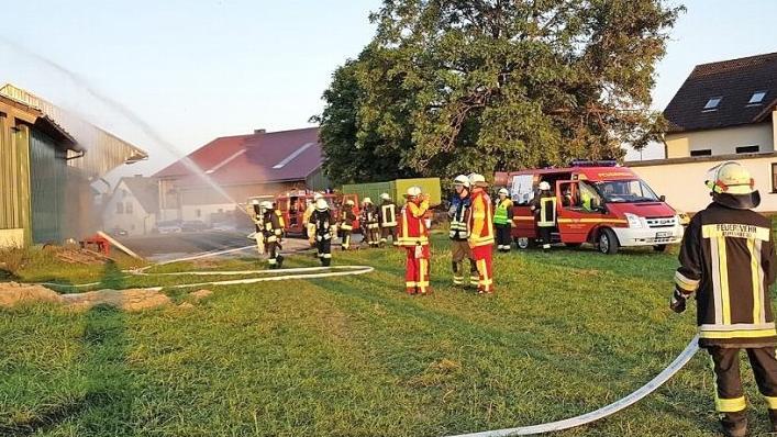 Bei einer Großübung in Traindorf waren die Einsatzkräfte voll gefordert. Foto: privat