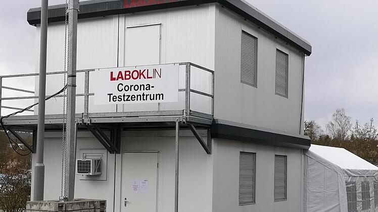 Das Laboklin-Corona-Testzentrum in der Steubenstraße 4 in Bad Kissingen.