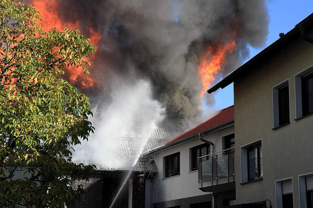 Brand in Schweinestall in Herzogenaurach