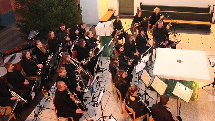 Blick von der Kanzel; Jürgen Gölz am Pult