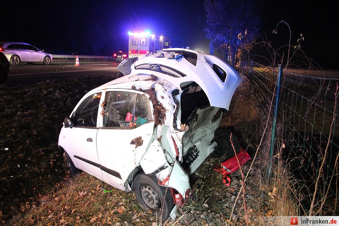 Schwerer Unfall auf A73 bei Eggolsheim