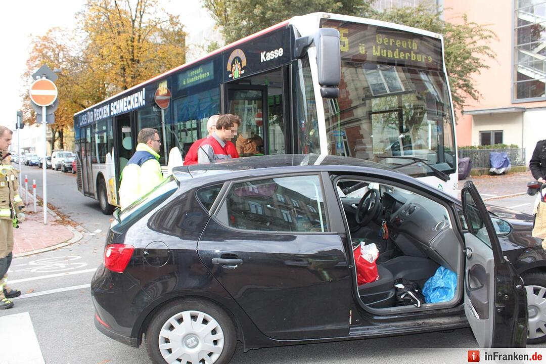 Unfall mit Linienbus in Bamberg