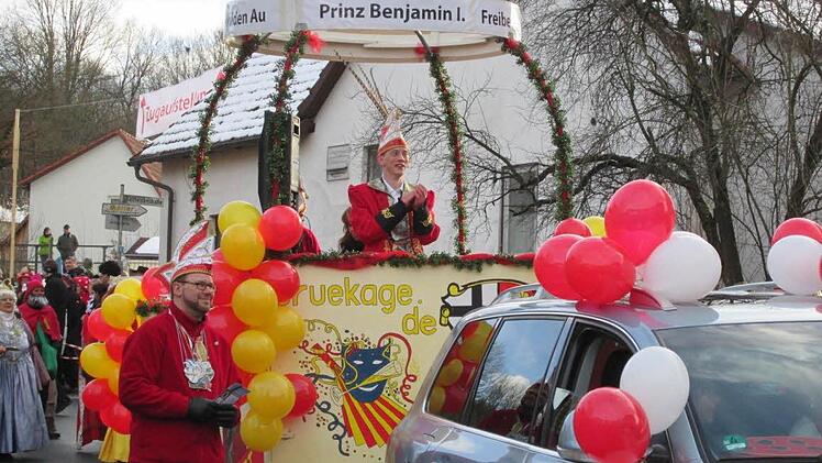 Brückenaus Faschingsprinz Benjamin I. Freibeuter. Foto: Diana Leitsch