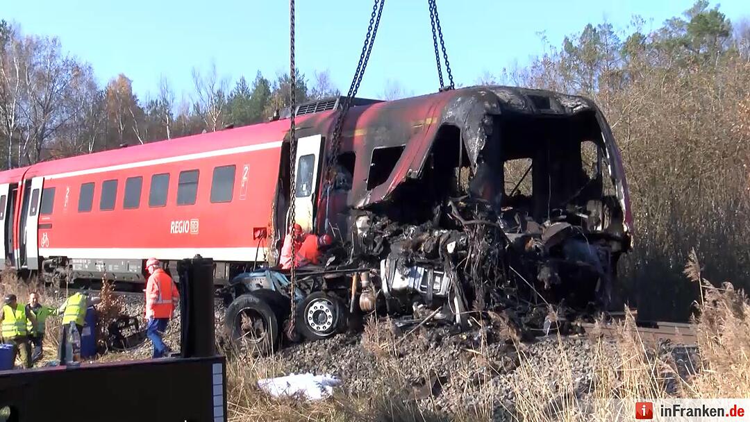 Bergung nach Zugunglück in Freihung
