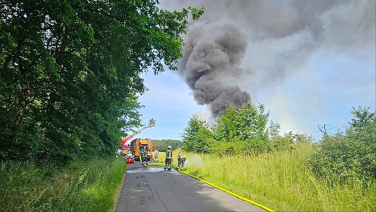 Feuer bei Biogasanlage Kairlindach