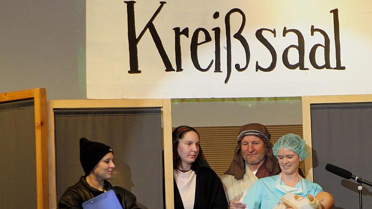 Am Ende wird doch noch ein "Haßfurter Kindla" geboren.G. Geiling