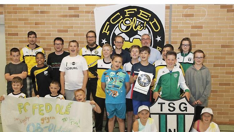 Die Spieler des FC FED olé freuen sich auf die Spiele, die zum 110. Geburtstagsfest der TSG Niederfüllbach stattfinden.  Foto: Michael Stelzner