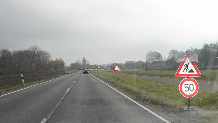 Dafür wird dann gleich östlich von Burgebrach wieder gebaut.Foto: Anette Schreiber