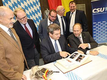 Impressionen vom Besuch des bayerischen Ministerpräsidenten, Markus Söder, am 9. Januar in Frohnlach - Foto: Berbara Herbst