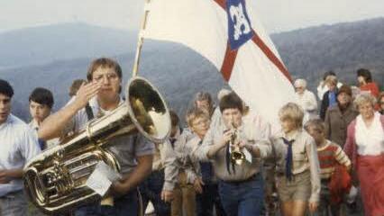 1985: Kreuzwallfahrt zum Volkersberg Foto: Familie Miller
