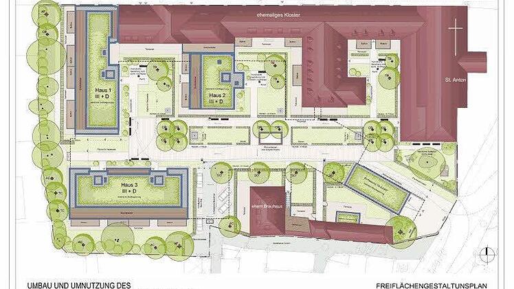 Der Klostergarten von obenGrafik: PR