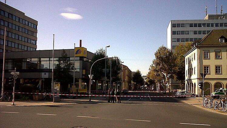 Der obere Teil der Luitpoldstraße ist nicht befahrbar. Foto:Ronald Rinklef