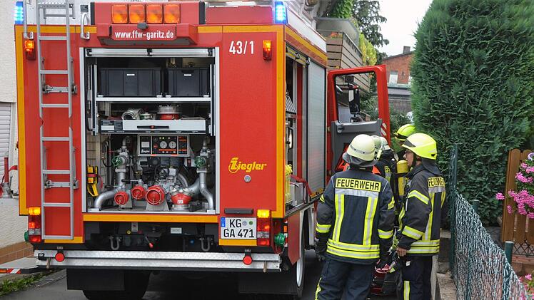 Feuerwehreinsatz in Garitz. Foto: Peter Rauch