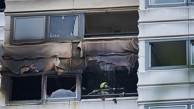 Brand im Hochhaus