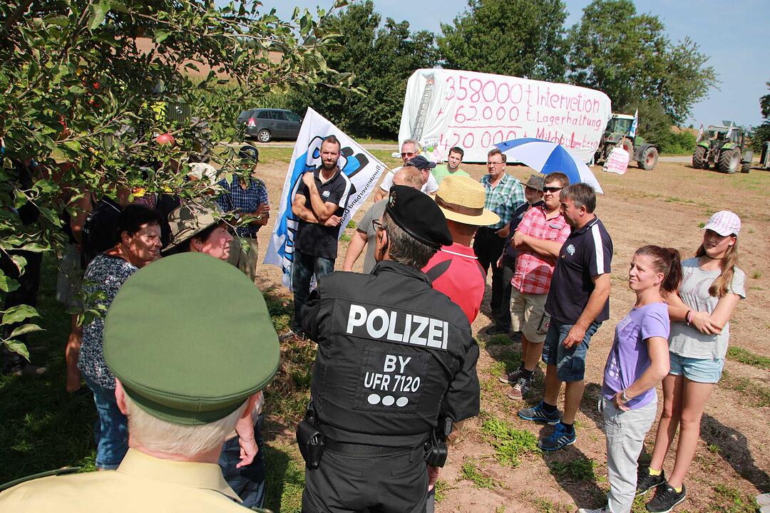 Bad Kissingen: Protest der Milchbauern