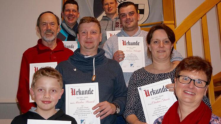 Ehrung langjähriger Mitgliedschaften bei der DJK Reith.
