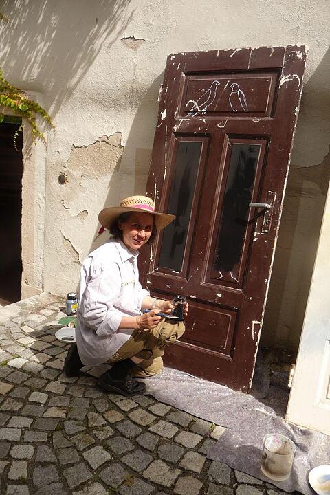 Türmalaktion im historischen Badhaus