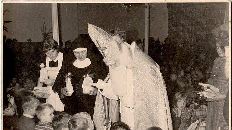 Weihnachten im Kindergarten 1958. Archiv Beudert
