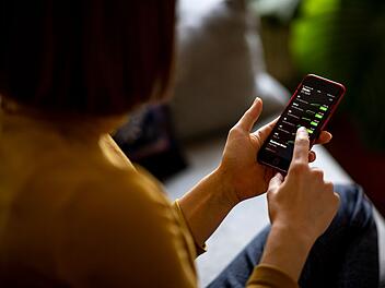 Aktienkurse auf dem Handy