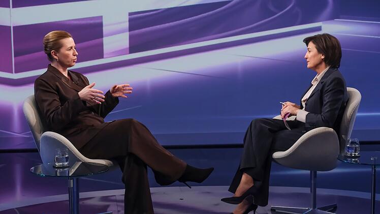 Die d&auml;nische Premierministerin Mette Frederiksen war am Dienstagabend bei Sandra Maischberger zu Gast.
