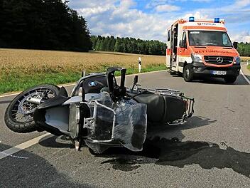 Ohne Fremdeinwikung verlor der Motorradfahrer die Gewalt über seine Maschine.  Foto: News/5