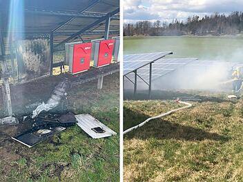 Gumpertsreuth: Brand in Solaranlage an der A93 - Autofahrer melden starken Rauch