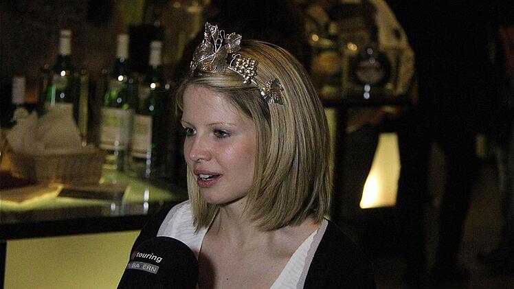 Interview mit der Weinprinzessin.