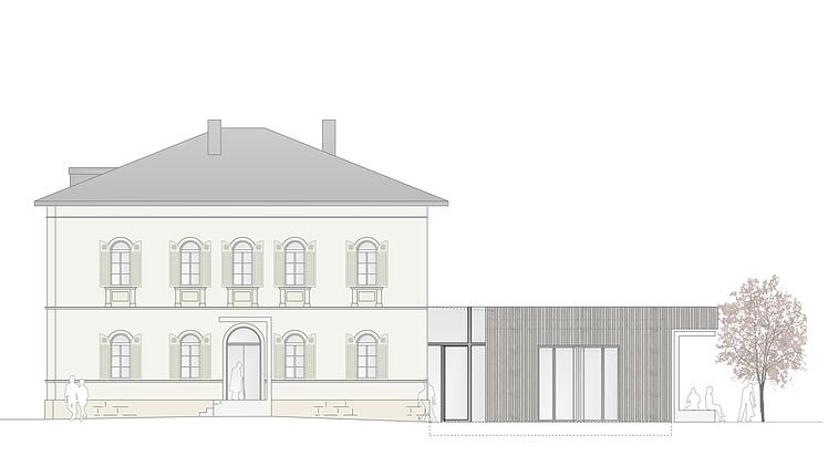 Das geplante "LichtForum" besteht aus Pfarrhaus und Anbau