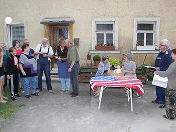Die Laienschauspieler aus Unterleinleiter befinden sich in der heißen Probenphase. Fotos: fra-press