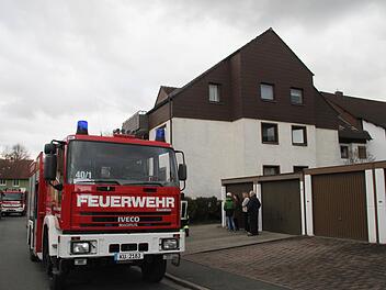 Die Feuerwehr musste zum Wohnhaus In der Nassau 1 ausrücken: Gasalarm. Foto: Jürgen Gärtner