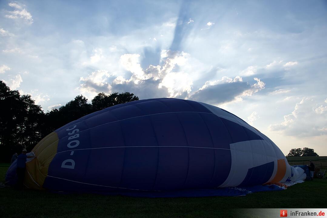Jubiläumsausgabe: Zum 20. Mal hat die Raiffeisenbank Seebachgrund zu ihrem Ballonmeeting nach Hannberg eingeladen. Mehr als 2000 Menschen waren gekommen.