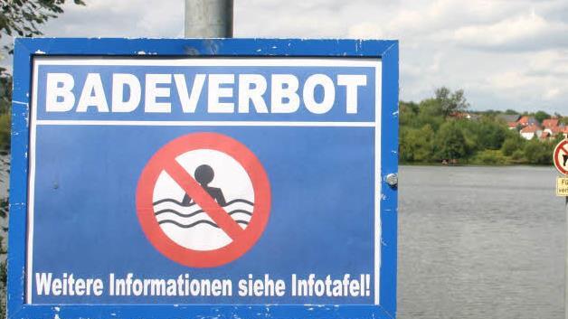 Trotz der sinkenden Temperaturen haben sich Blaualgen im Dechsendorfer Weiher massiv ausgebreitet. Die Stadt Erlangen verhängt ein Badeverbot. Symbolbild: Bernhard Brandl