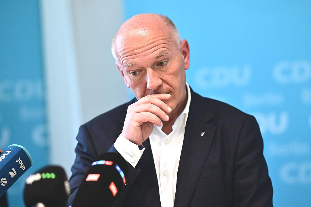 Pressetermin des Landesvorsitzenden der CDU Berlin