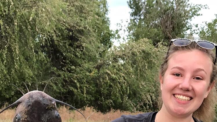 Diesen Katzenwels hat Moana bei einem Angelausflug selbst gefangen. Foto: Moana Demsey