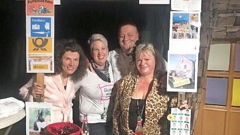 Die "Stockenten" aus Eichelberg haben das Dorf aufgemischt. Von links: Susanne Käb, Karin Albert, Andreas Mölter und Sabine Mölter.