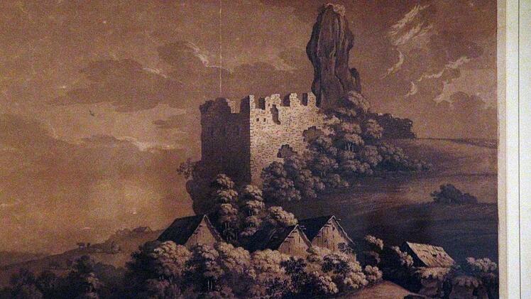 Schloss Bärnfels im Jahr 1803Repro: Hofbauer