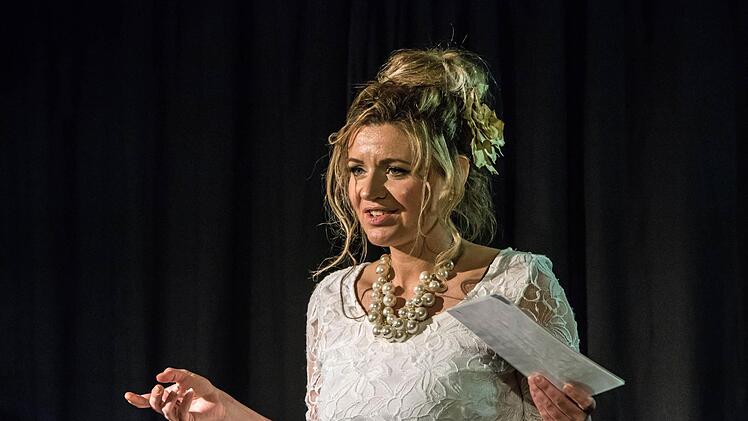 Katrin Lion moderierte.Foto: Jochen Berger