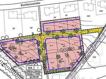 So könnte das Baugebiet "Oberfeld" aussehen. Foto: Büro Land + Plan