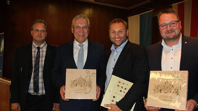 Jörg Söllner, Joachim Herrmann, Jürgen Baumgärtner und Christian Zorn (von links) Foto: Veronika Schadeck