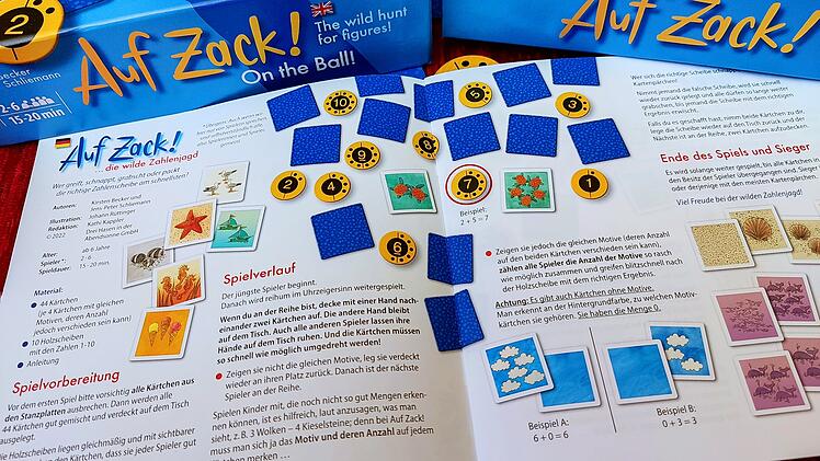 Spiele-Test 'Auf Zack' - Schnelles Paarsuchspiel mit Addier- und Geschicklichkeitselement