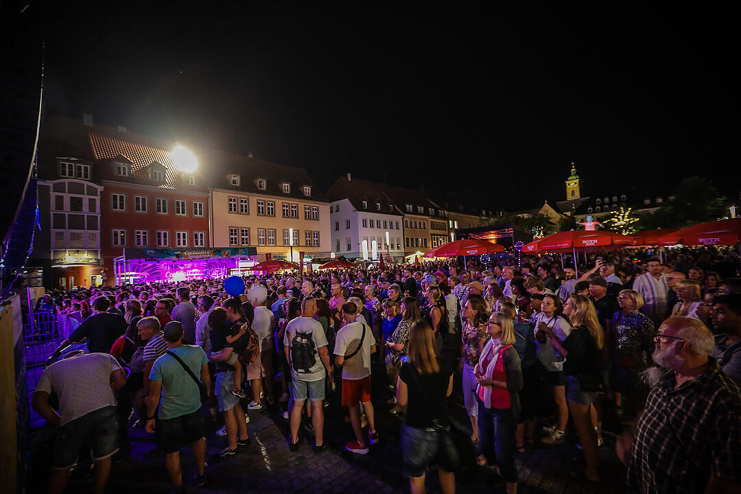 Beste Stimmung beim Stadtfest in Schweinfurt.