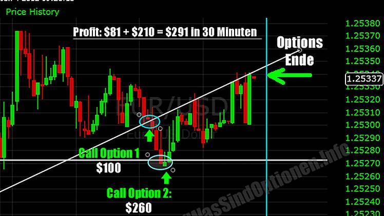 Mit binären Optionen kann man in 30 Minuten knapp 300 Dollar verdienen - oder verlieren.