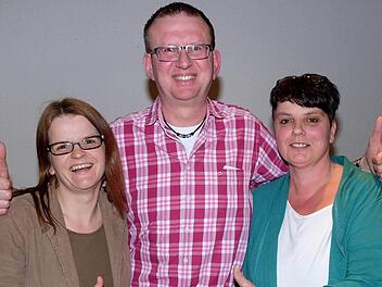 Der neue EuKaGe-Vorstand (v. l.): Simone Sell, Dieter Diez und Irene Kramer. Es fehlt Steffen Lauer. Foto: Gerd Schaar