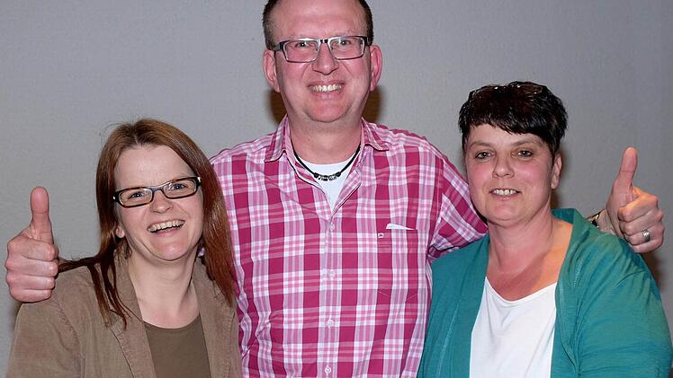 Der neue EuKaGe-Vorstand (v. l.): Simone Sell, Dieter Diez und Irene Kramer. Es fehlt Steffen Lauer. Foto: Gerd Schaar