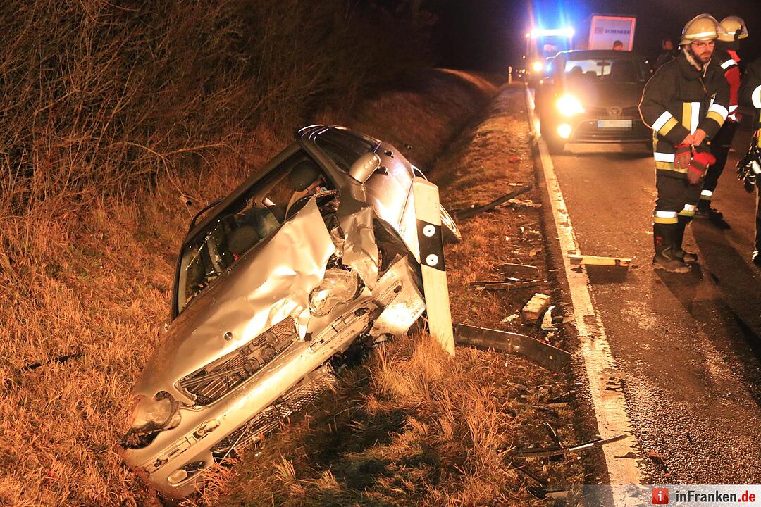 Kollision bei Ebrach: Zwei Verletzte