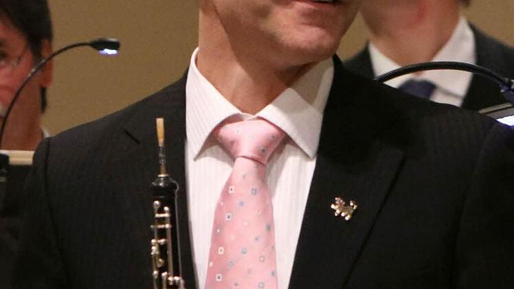 Impressionen vom Weihnachtskonzert mit dem Collegium Musicum in der Coburger Morizkirche: Bernhard Forster (Oboe).Foto: Jochen Berger