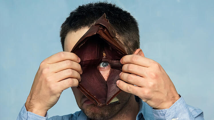 Pleite, Geldbeutel, Geldb&ouml;rse