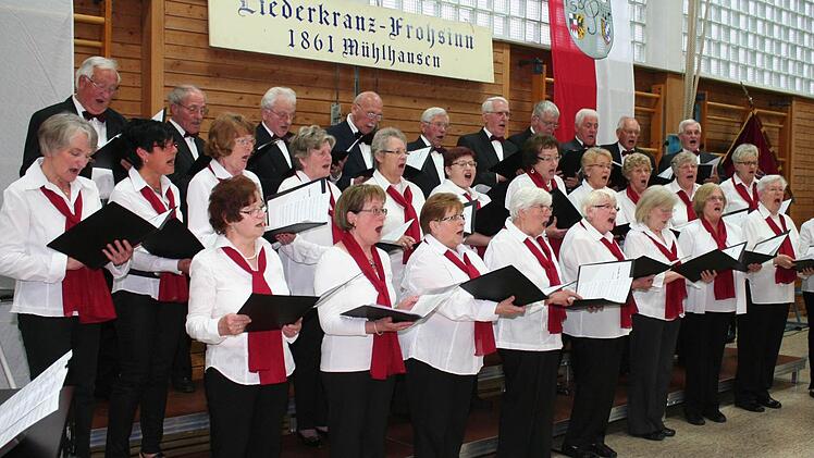 Viel Schwung brachte der Höchstadter Liederkranz in die Halle.