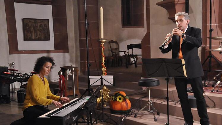 Andreas Strehler und Ute Strehler brillant mit Georg Philipp Telemanns "Sonate in e-Moll".Peter Klopf