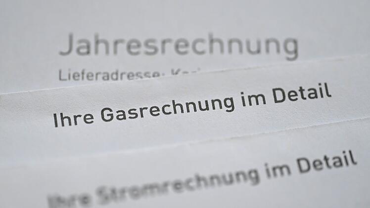 Gas- und Stromrechnung
